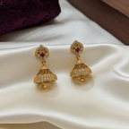 Micro Forming Gold Finish Jhumka