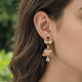 Micro Forming Gold Finish Jhumka