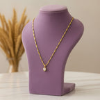 Micro Gold Chain Heart Pendant