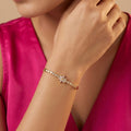 Micro Gold Forming CZ  Bracelet
