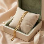 Micro Gold Forming Coin Disc Charm Bracelet