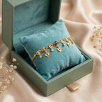 Micro Gold Forming Heart Charm Bracelet