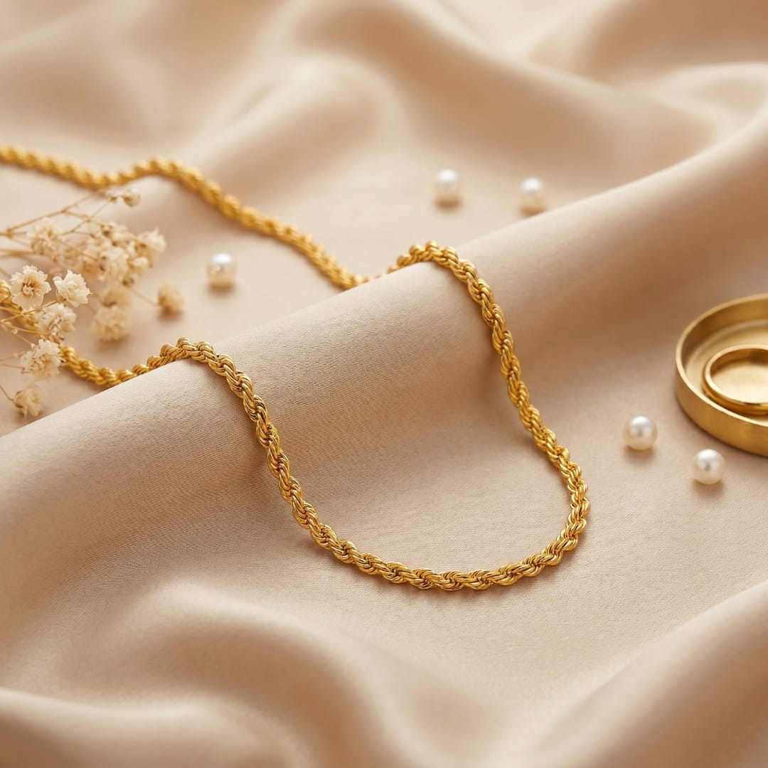 Micro Gold Forming Rope Gold Chain