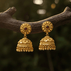 Micro Gold Plated Antique jhumka earing