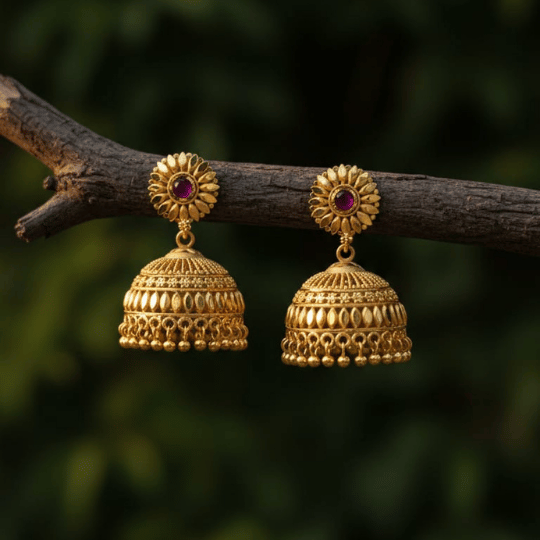 Micro Gold Plated Big Jhumka 