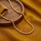 Micro Gold Plated Byzantine Chain