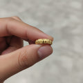 Micro Gold Plated Croissant Dome Ring