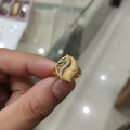 Micro Gold Plated Deity Marquise Cocktail Ring