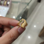 Micro Gold Plated Deity Marquise Cocktail Ring