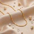 Micro Gold Plated Diagonal Cut Chain