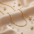 Micro Gold Plated Diagonal Cut Chain