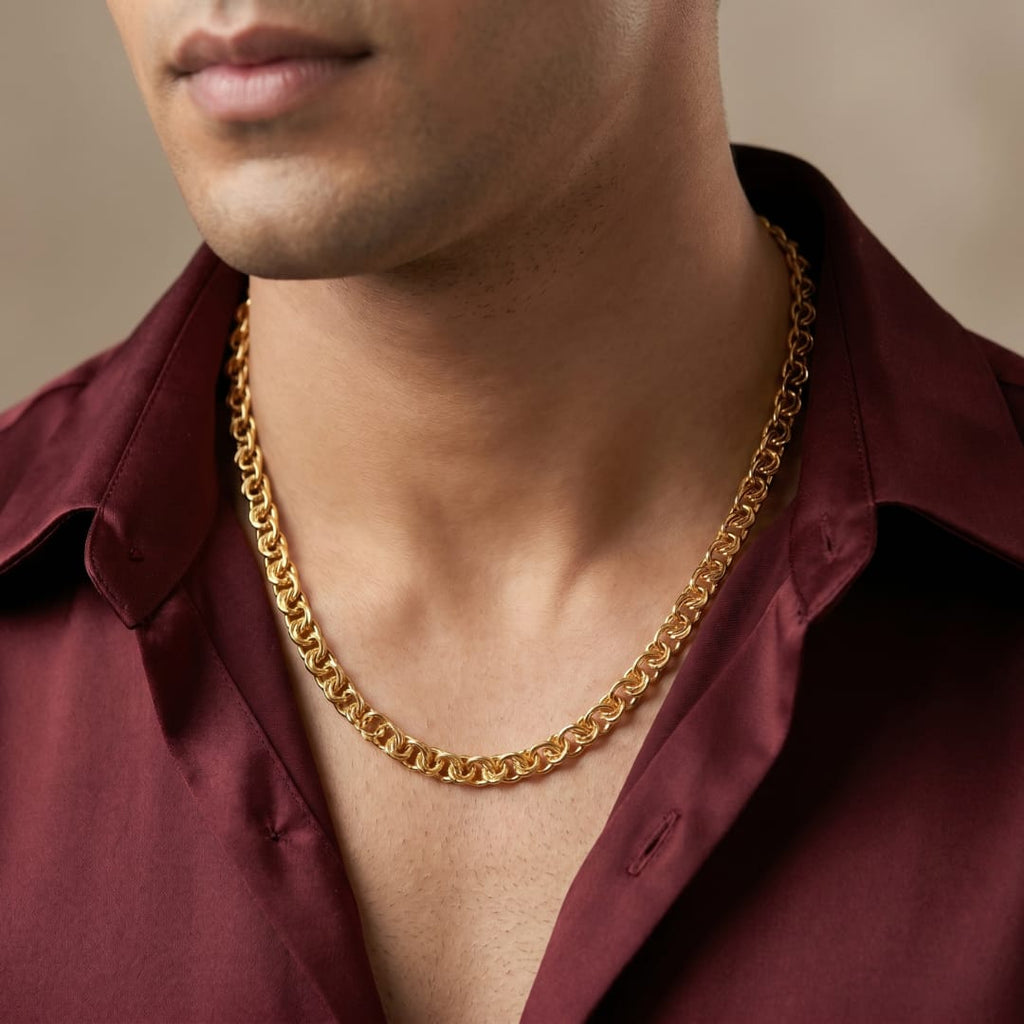 Micro Gold Plated Double Link Chain