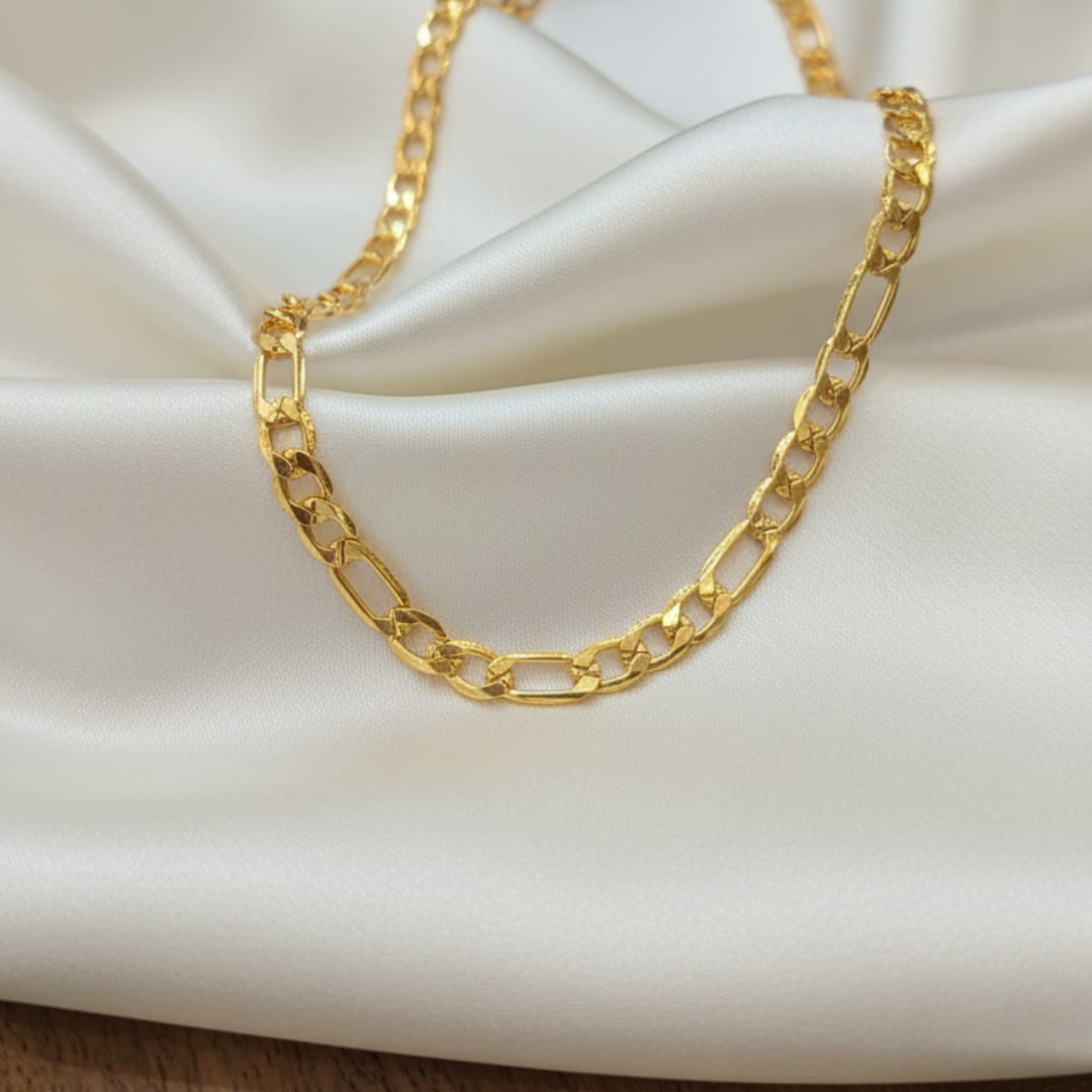 Micro Gold Plated Figaro Link Chain