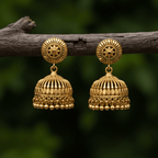 Micro Gold Plated Jhumka Earrings