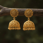 Micro Gold Plated Jumka Earrings