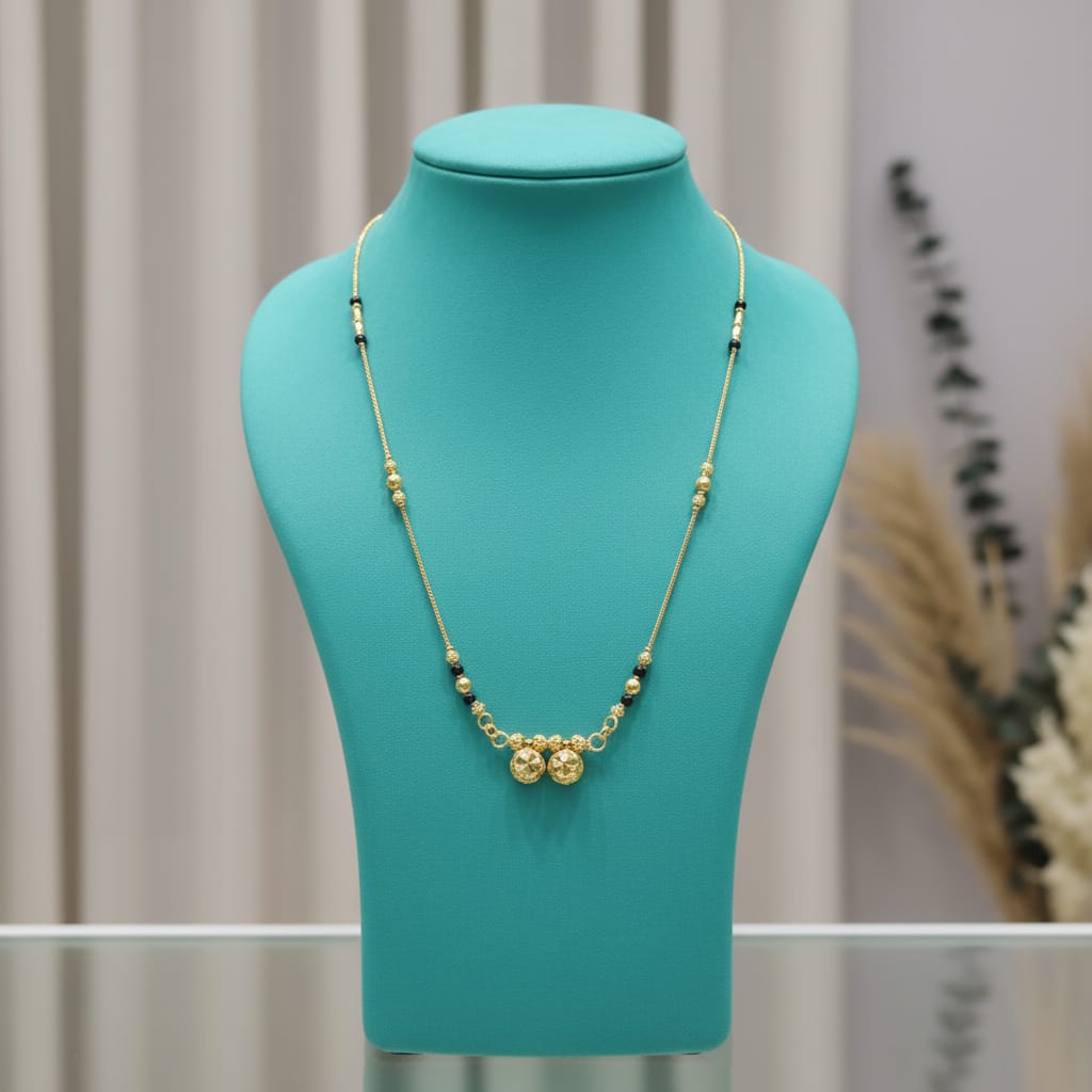 Micro Gold Plated Mangalsutra Double Wati