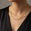 Micro Gold Plated Multi-Strand Bar Chain