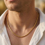 Micro Gold Plated Oval Link Chain