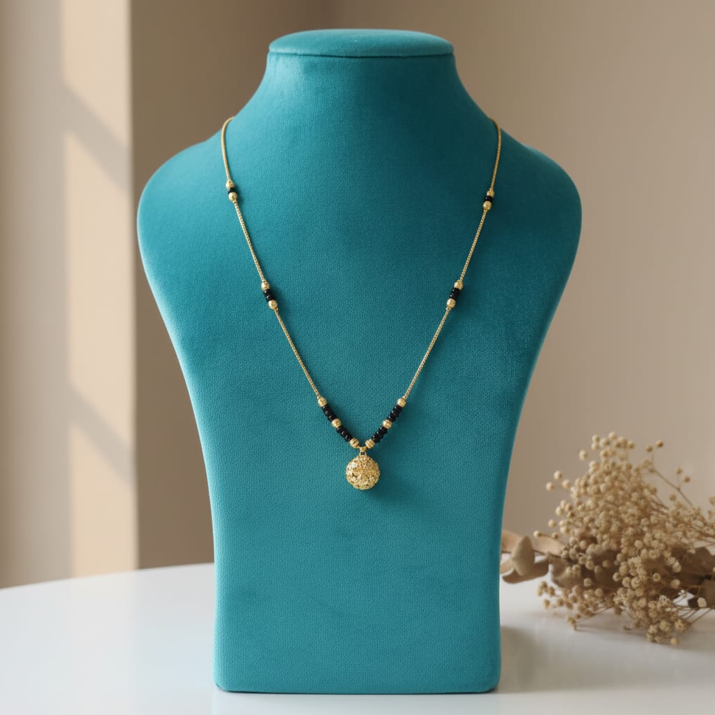 Micro Gold Plated Pendant Mangalsutra