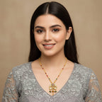 Micro Gold Plated Rajwadi Chain Pendant 