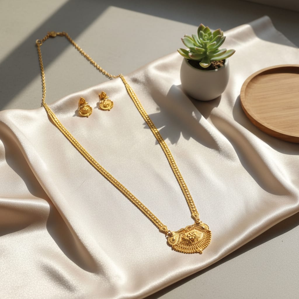 Micro Gold Plated Ranihaar Chain Set