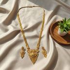 Micro Gold Plated Ranihaar Chain Set &amp; Earrings