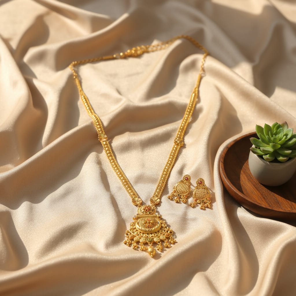 Micro Gold Plated Ranihaar Chain Set