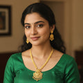 Micro Gold Plated Ranihaar with Earring