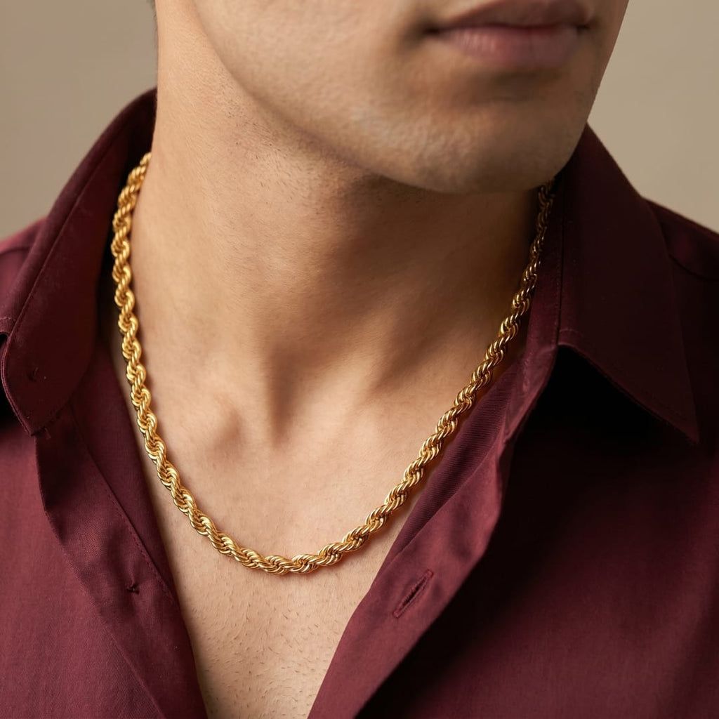  Micro Gold Plated Rope Chain 
