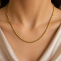 Micro Gold Plated Rope Chain