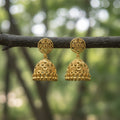 Micro Gold Plated Rose Mandala Jhumki