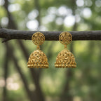 Micro Gold Plated Rose Mandala Jhumki