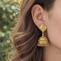 Micro Gold Plated Statement Jhumka