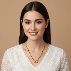 Micro Gold Plated Twin Ball Mangalsutra