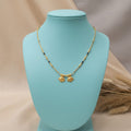 Micro Gold Plated Twin Vati Pendant Mangalsutra