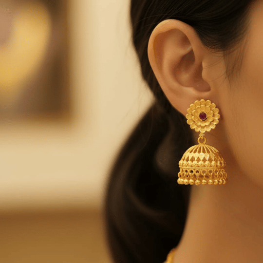  Micro Gold Plated &nbsp;Jhumka 