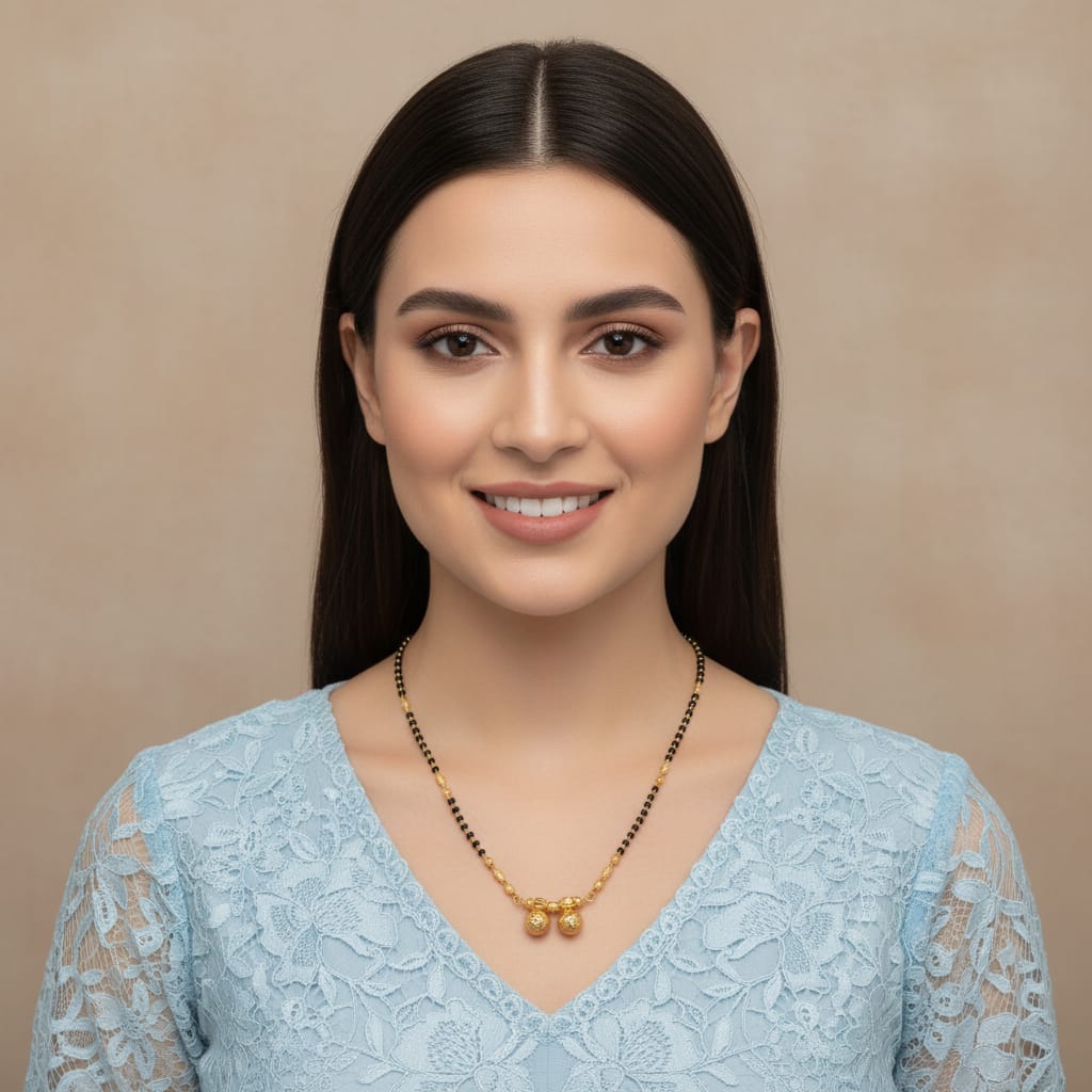 Micro Gold Plated vati Mangalsutra 