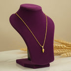 Micro Gold Rope Chain Shankh Pendant