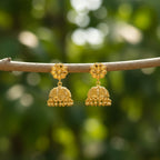 Micron Gold Plated Jhumka Earring