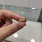 Roman Numeral Micro Gold Ring