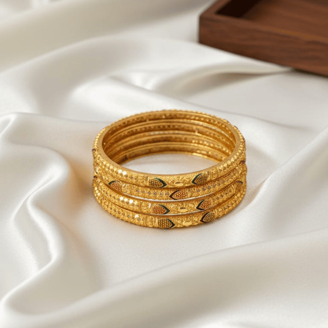 One Gram Gold Bangles Set