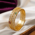 One Gram Gold CZ Multi-Stone Bangles