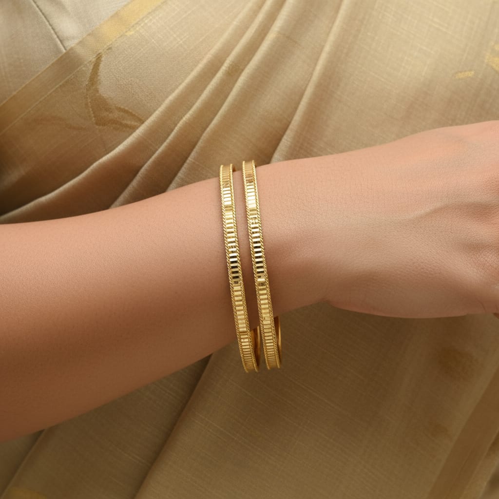 One Gram Gold Checks Bangles