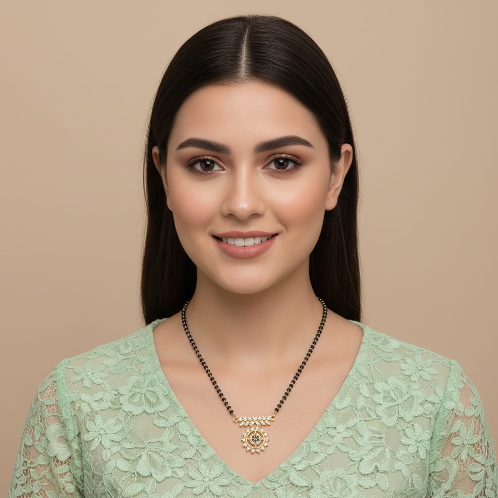 One Gram Gold Plated mangalsutraa