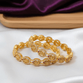One Gram Gold Temple Lakshmi Coin Bangles
