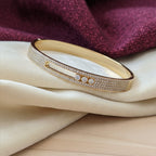 Pavé Trio Slider Gold-Tone Bangle
