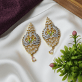 Peacock CZ Chain Pendant Set with Earrings 