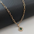 Premium Anti-Tarnish Saffire Steel Pendant Chain