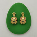 Pushpa Meenakari Chandbali Earrings