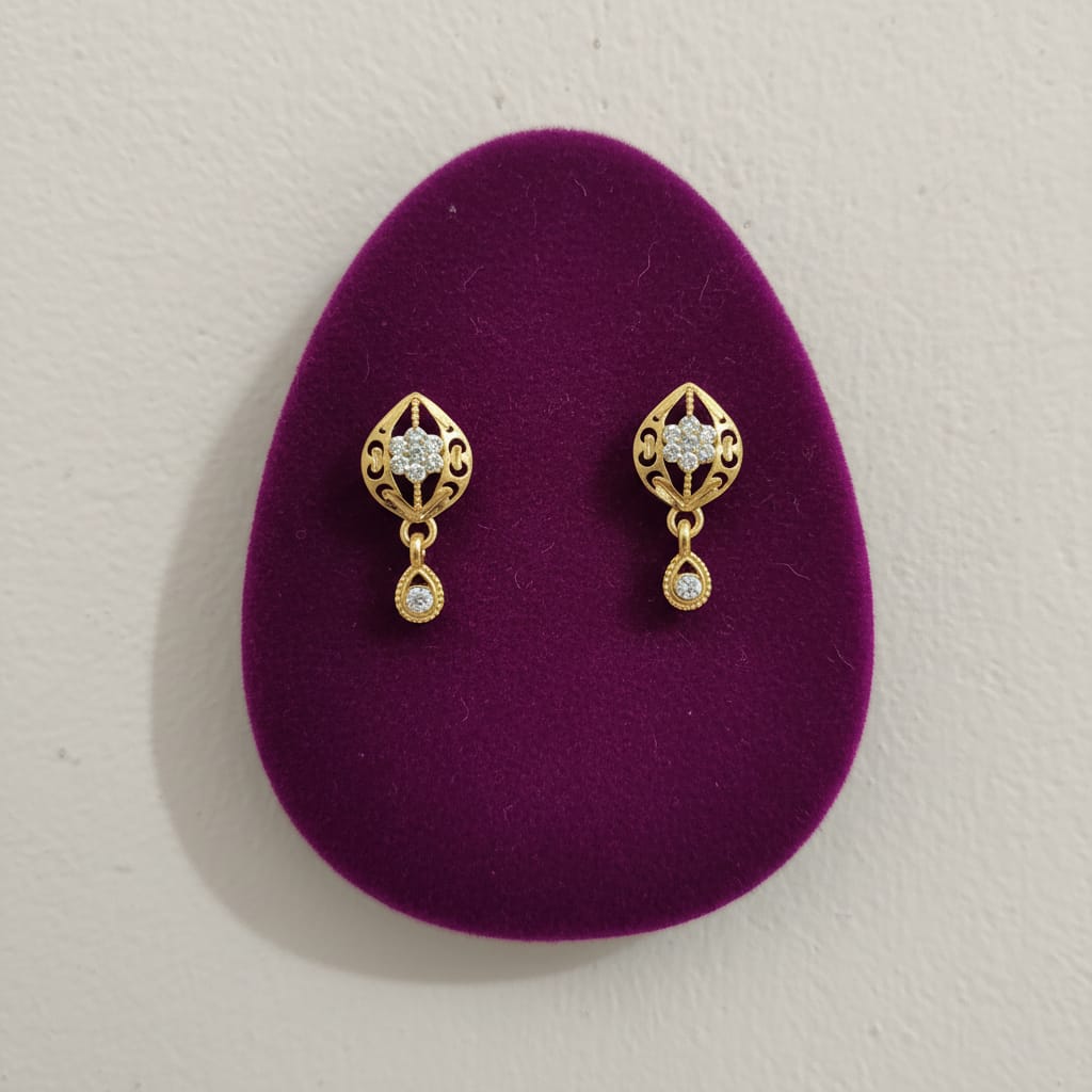 Rewa Filigree Diamond Drop Earrings